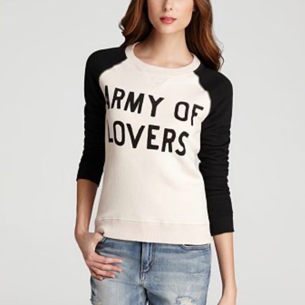 Zoe Karssen contrast Sleeve Sweater Army of Lovers